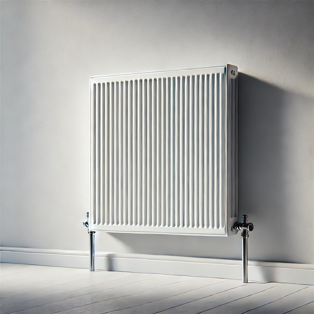 Image of a radiator against a wall - Brighton plumber